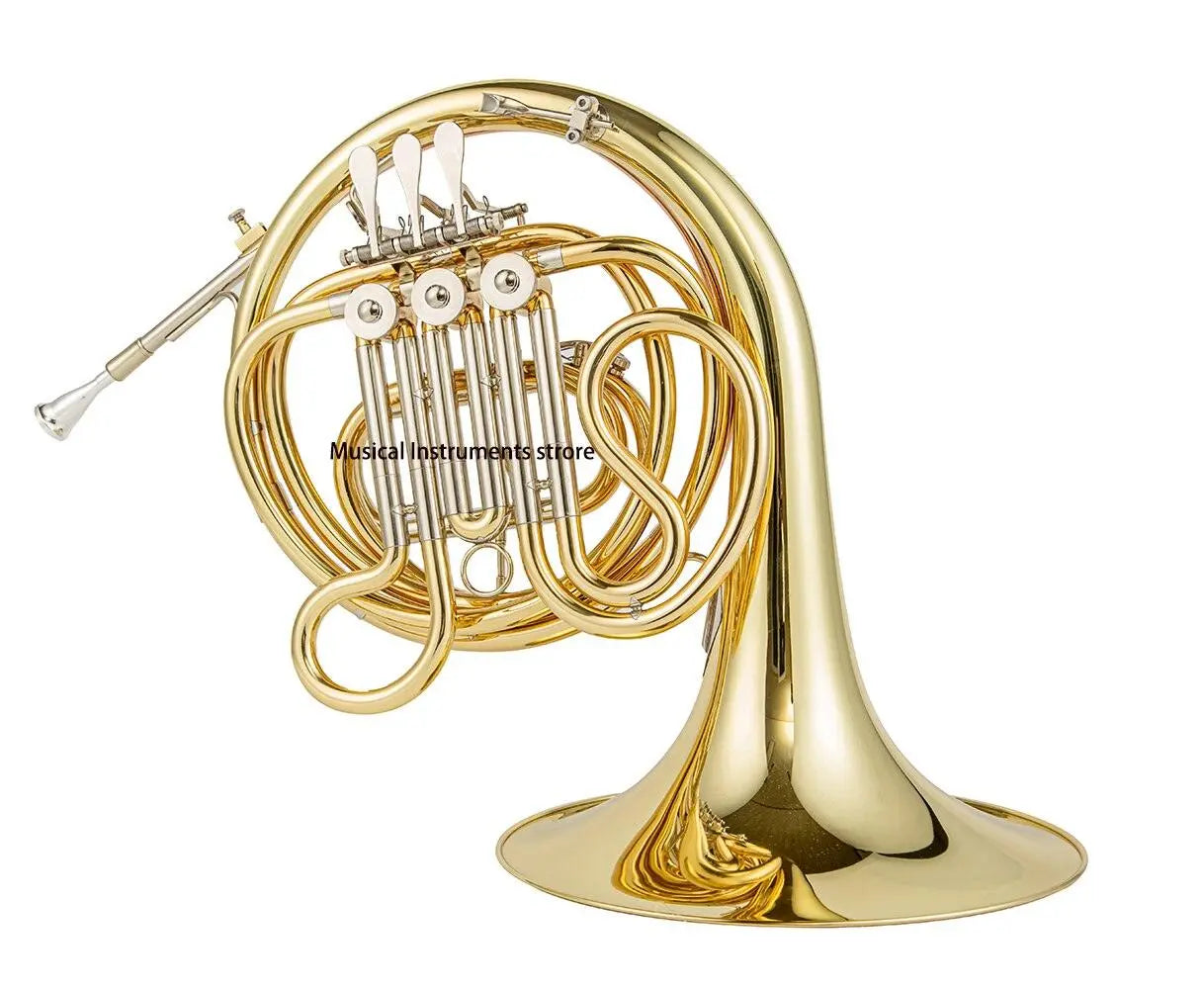 Professional French Horn F Yellow Brass Clear Lacquer Finish 3 Keys ...