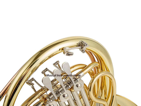 3 key French horn F yellow brass clear lacquer professional musical instrument 031