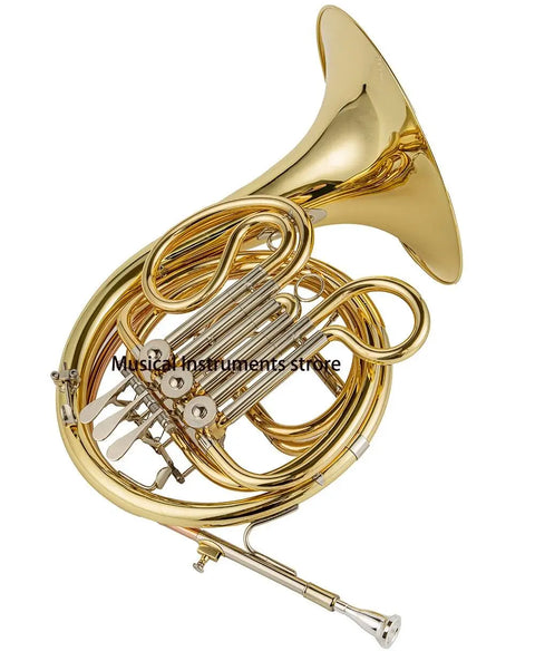 3 key French horn F yellow brass clear lacquer professional musical instrument 2101