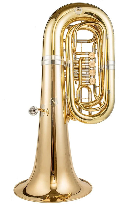 379 Tuba with 4 rotary valves Bb Valves 4 front action Yellow brass Bell diameter:400mm Bore size:20mm Height::800mm Clear Lacque 021