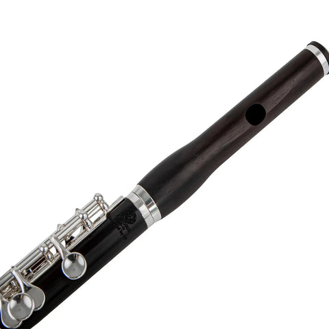 AUROSUS APE-16 Piccolo - Solid Ebony Silver Keys | Hand-Cut Headjoint with Modified Wave Cut AUROSUS