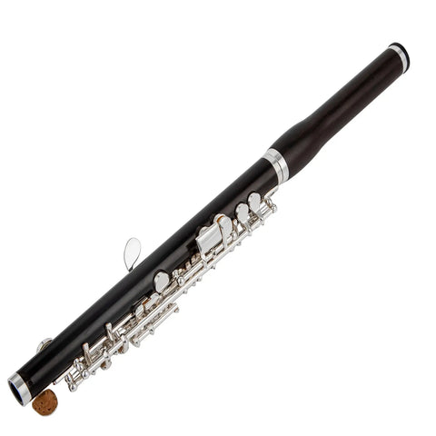 AUROSUS APE-16 Piccolo - Solid Ebony Silver Keys | Hand-Cut Headjoint with Modified Wave Cut AUROSUS