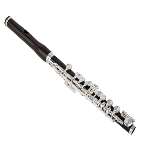 AUROSUS APE-16 Piccolo - Solid Ebony Silver Keys | Hand-Cut Headjoint with Modified Wave Cut AUROSUS