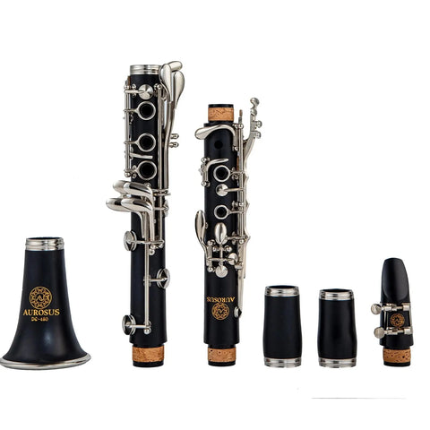 AUROSUS Bb Clarinet with Hard Case | 17 Keys Boehm System for All Levels AUROSUS