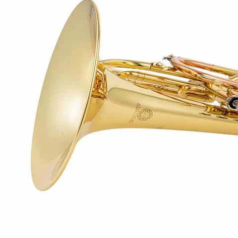 AUROSUS JMG-600 Marching Mellophone | F Key Brass for Advanced Beginners & High School | Phosphor Copper Leadpipe & Gold Lacquer Finish | Includes Mouthpiece & Case AUROSUS