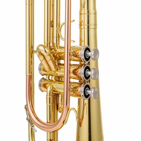 AUROSUS JMG-600 Marching Mellophone | F Key Brass for Advanced Beginners & High School | Phosphor Copper Leadpipe & Gold Lacquer Finish | Includes Mouthpiece & Case AUROSUS