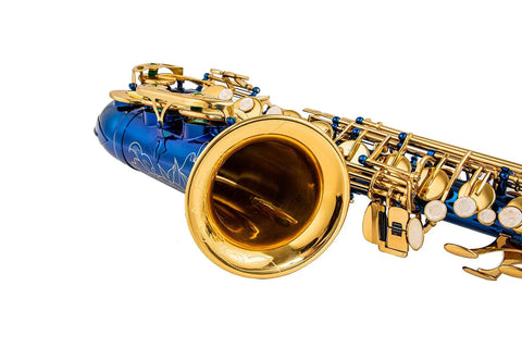 Alto Sax Beginner Student Alto saxophone Eb blue enchantress Sax Eb with Case Mouthpiece Accessories - hhad