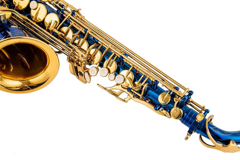 Alto Sax Beginner Student Alto saxophone Eb blue enchantress Sax Eb with Case Mouthpiece Accessories - hhad