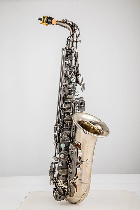 Alto Sax Beginner Student Alto saxophone Eb blue enchantress Sax Eb with Case Mouthpiece Accessories - hhad