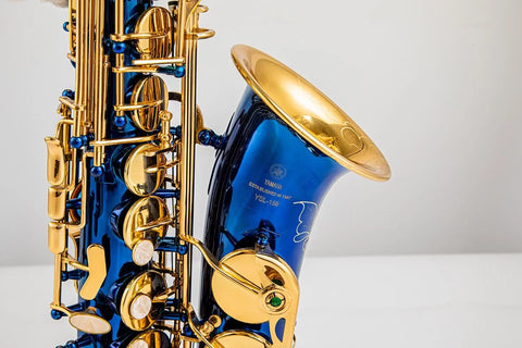 Alto Sax Beginner Student Alto saxophone Eb blue enchantress Sax Eb with Case Mouthpiece Accessories - hhad