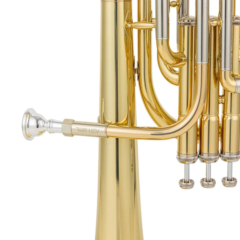 Aurosus ASH-501L Alto Horn 0.462" Bore Lacquer Gold Brass 37C Mouthpiece Case AUROSUS