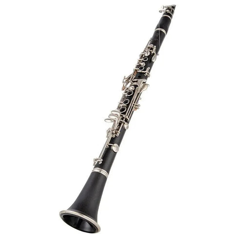 Bb Clarinet with Grenadilla Body Barrel and Bell Injection Molded Upper Joint Nickel-plated Keys 4C Mouthpiece and Case 03