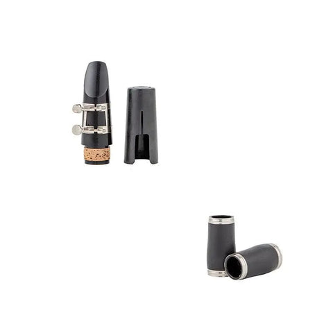 Bb Clarinet with Grenadilla Body Barrel and Bell Injection Molded Upper Joint Nickel-plated Keys 4C Mouthpiece and Case 041