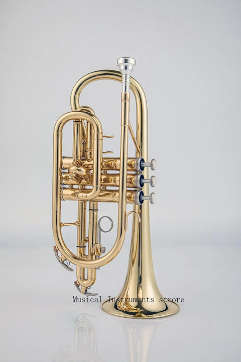 Bb Cornet Yellow Brass soprano brass instruments YCR-2310III Standard Bb Cornet Bb Cornet w/Case - AUROSUS  Musical Instrument Store