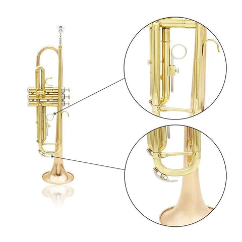 Bb Trumpet Gold silver plated two-color musical instrument