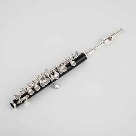 Beginner playing grade test piccolo silver-plated imitation wood C-tune piccolo musical instrument flute ABS tube body piccolo - AUROSUS  Musical Instrument Store