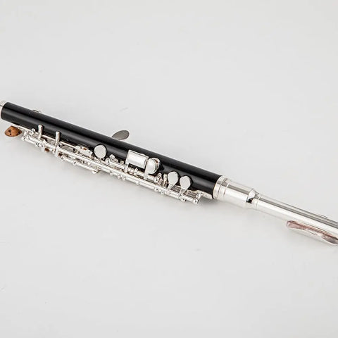 Beginner playing grade test piccolo silver-plated imitation wood C-tune piccolo musical instrument flute ABS tube body piccolo - AUROSUS  Musical Instrument Store
