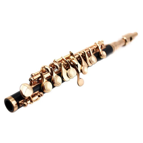 Black gold key C key piccolo cloth box with screwdriver wiper wind instrument brass black gold piccolo - AUROSUS  Musical Instrument Store