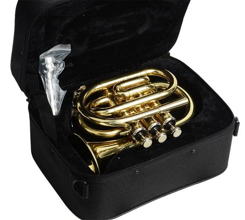 Brass Palm trumpet trumpet B-flat palm trumpet pocket trumpet mini trumpet cornet three-key small trumpet three-tone