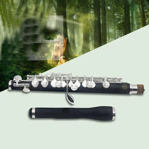 Composite wood piccolo C tune imitation wood piccolo wooden piccolo flute playing level C Key piccolo - AUROSUS  Musical Instrument Store