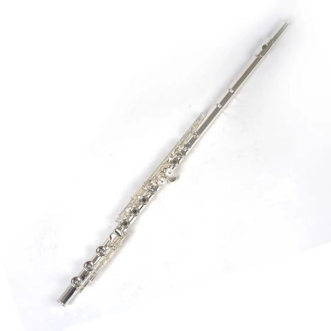 Copper Alloy Flute - offset G, split E mechanism Lip plate and riser Sterling Silver with wood Case