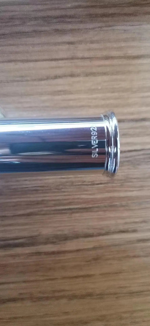 Copper Alloy Flute - offset G, split E mechanism Lip plate and riser Sterling Silver with wood Case