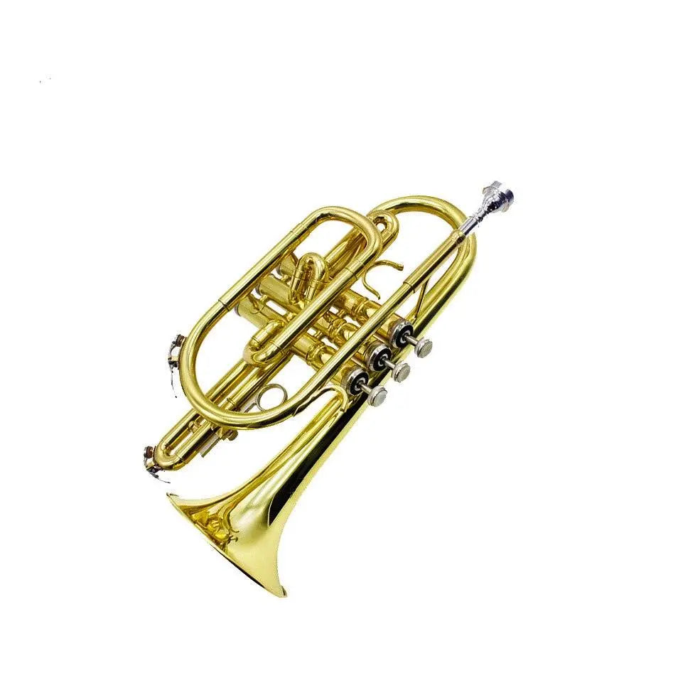 Lacquered Bb Brass Cornet - Professional Performance Instrument for ...