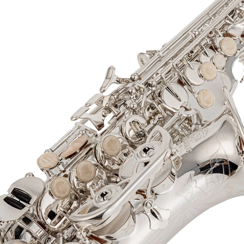 Curved soprano saxophone silver-plated AUROSUS Musical Instrument Store