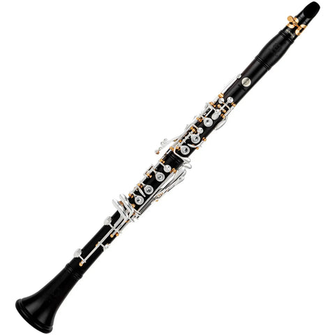 Custom A-Pitch Ebony Clarinet - Closed-Hole 18-Key Design with Adjustable Left Thumb Hole | Professional Woodwind Instrument AUROSUS