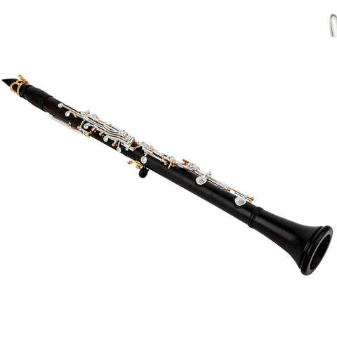 Custom A-Pitch Ebony Clarinet - Closed-Hole 18-Key Design with Adjustable Left Thumb Hole | Professional Woodwind Instrument AUROSUS