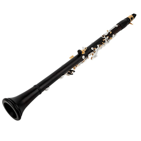 Custom A-Pitch Ebony Clarinet - Closed-Hole 18-Key Design with Adjustable Left Thumb Hole | Professional Woodwind Instrument AUROSUS