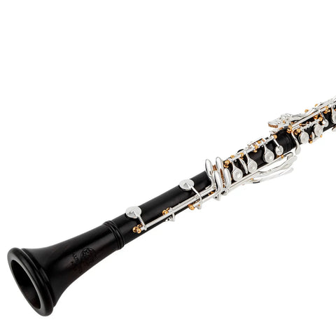 Custom A-Pitch Ebony Clarinet - Closed-Hole 18-Key Design with Adjustable Left Thumb Hole | Professional Woodwind Instrument AUROSUS