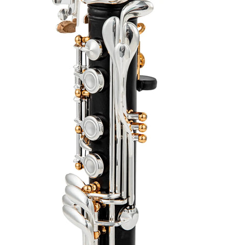 Custom A-Pitch Ebony Clarinet - Closed-Hole 18-Key Design with Adjustable Left Thumb Hole | Professional Woodwind Instrument AUROSUS