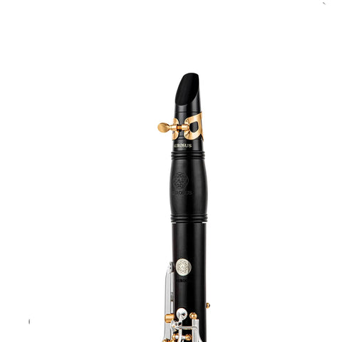 Custom A-Pitch Ebony Clarinet - Closed-Hole 18-Key Design with Adjustable Left Thumb Hole | Professional Woodwind Instrument AUROSUS