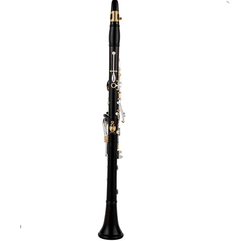 Custom A-Pitch Ebony Clarinet - Closed-Hole 18-Key Design with Adjustable Left Thumb Hole | Professional Woodwind Instrument AUROSUS