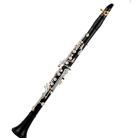 Custom A-Pitch Ebony Clarinet - Closed-Hole 18-Key Design with Adjustable Left Thumb Hole | Professional Woodwind Instrument AUROSUS