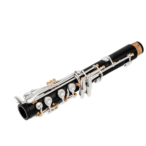 Custom A-Pitch Ebony Clarinet - Closed-Hole 18-Key Design with Adjustable Left Thumb Hole | Professional Woodwind Instrument AUROSUS