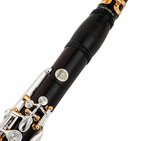 Custom A-Pitch Ebony Clarinet - Closed-Hole 18-Key Design with Adjustable Left Thumb Hole | Professional Woodwind Instrument AUROSUS