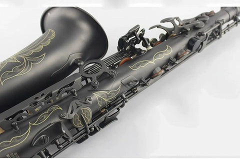 Eb Alto Saxophone e-tone down matte black body carving professional performance beginner's grade test