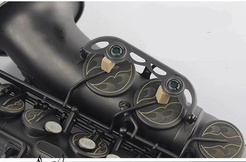 Eb Alto Saxophone e-tone down matte black body carving professional performance beginner's grade test