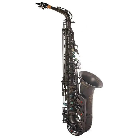 Eb Alto Saxophone e-tone down matte black body carving professional performance beginner's grade test