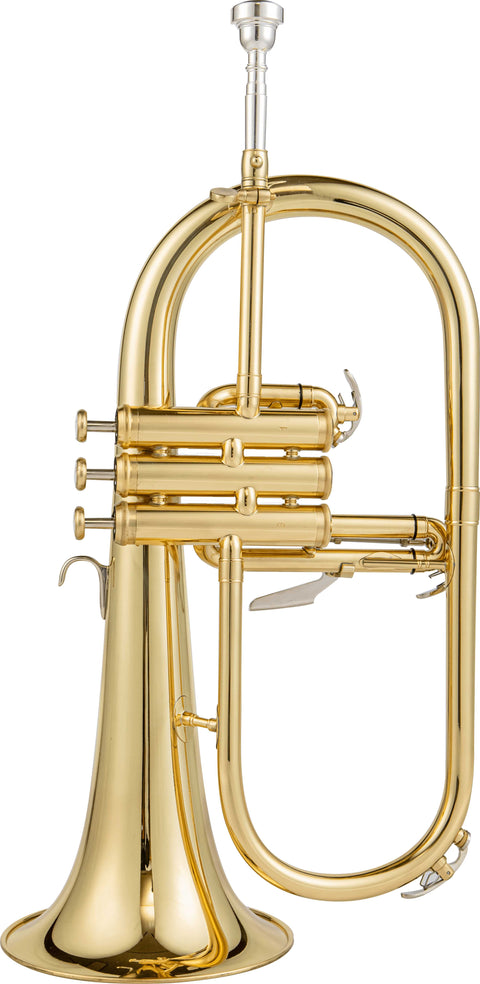 FH 600 G Bb Flugelhorn Brass with Mothpiece Case