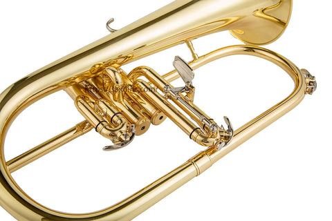 FH 600 G Bb Flugelhorn Brass with Mothpiece Case