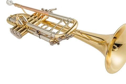 Gold Lacquer Yellow Brass Student Trumpet Bb Key Personalized customization BTR301 Student Premium Trumpet - AUROSUS  Musical Instrument Store