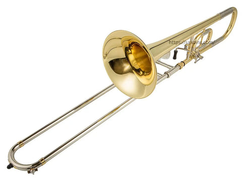 High Grade modulated tenor trombone Bb/ C tone Yellow Brass Clear Lacquer Professional musical brass instrument - AUROSUS  Musical Instrument Store