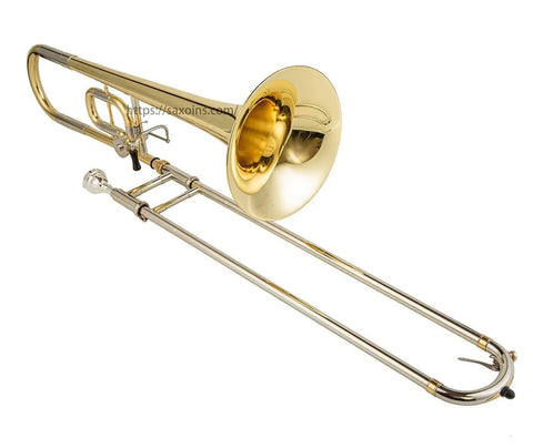 High Grade modulated tenor trombone Bb/ C tone Yellow Brass Clear Lacquer Professional musical brass instrument - AUROSUS  Musical Instrument Store