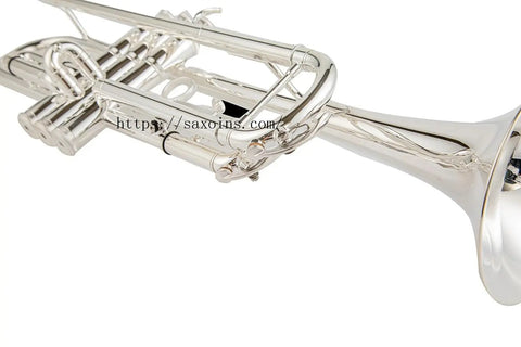 LT180S43 Stradivarius Series Bb Professional Trumpet With Monel Valves Silver Professional trumpet instrument - AUROSUS  Musical Instrument Store
