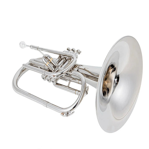 Marching Instruments AUROSUS JMS-611 Marching Mellophone - Monel Pistons, Brass Instrument for Students AUROSUS