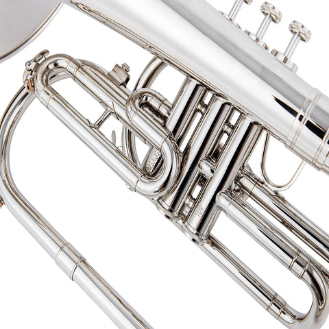 Marching Instruments AUROSUS JMS-611 Marching Mellophone - Monel Pistons, Brass Instrument for Students AUROSUS