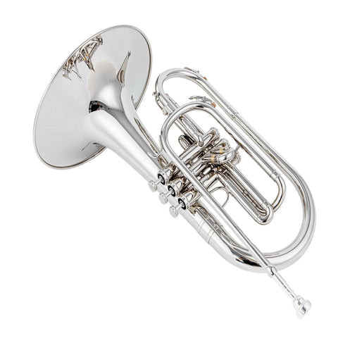 Marching Instruments AUROSUS JMS-611 Marching Mellophone - Monel Pistons, Brass Instrument for Students AUROSUS